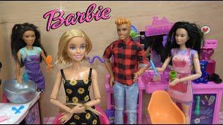 Barbie and Ken at Barbie's Dream House: Barbie New Year New Me with New Barbie and Ken Hairstyles