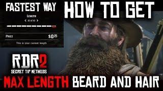 HOW TO GROW GET YOUR BEARD AND HAIR TO MAX LENGTH IN RED DEAD REDEMPTION 2 | FASTEST WAY GUIDE