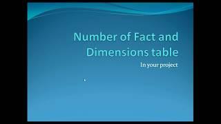 DWH Interview Question :Number of  fact and Dimension table in project|TechCoach