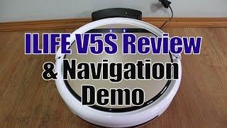 ILIFE V5S (or the V5 Pro) Features and a Short Navigation Demo