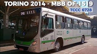 TCCC 6728 - Marcopolo Torino 2014 - MBB OF-1519 - CARRO DESATIVADO