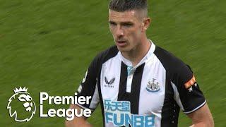 Ciaran Clark gets straight red card for Teemu Pukki challenge | Premier League | NBC Sports