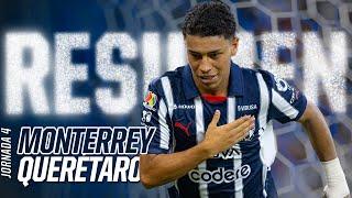 #Resumen  J4 Monterrey 2-1 Querétaro - Johan se estrena y 3 puntos en casa ️