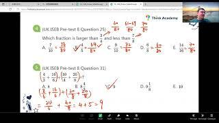 ISEB Pretest Questions Walkthrough(1-25)