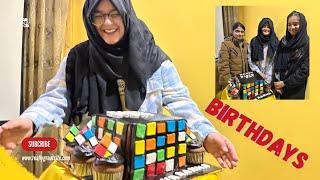 My Big Day With Friends || Robik’s Cube theme Cake || My Birthday Celebrations ||Unboxing Of Gifts