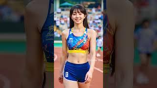 아름다운 운동선수가 런웨이를 걷는다! 그녀를 좋아하나요? #댄스 #short #ailookbook #dance #beautiful #sports