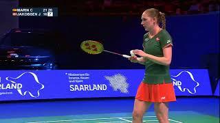 Match point - Carolina Marin vs Julie Dawall Jakobsen - WS, SF - EC 2024