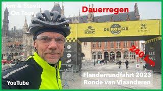 Tom fährt die Flandernrundfahrt 2023 im Dauerregen