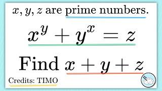 [TIMO] x^y + y^x = z || High School Math