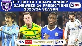 GAMEWEEK 24 SCORE PREDICTIONS | EFL SKY BET CHAMPIONSHIP 2023/24 SEASON