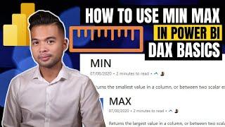 How to use MIN, MAX, MINA, MAXA, MINX, MAXX DAX functions in Power BI // Beginners Guide in 2020
