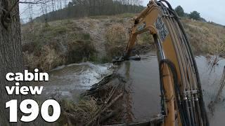 Beaver Dam Removal With Excavator No.190