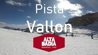 Pista Vallon: bellissima nera del Sella #dolomites #skislopes #altabadia