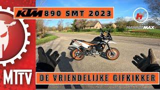 DE VRIENDELIJKE GIFKIKKER / KTM  890 SMT 2023 / op de motor / Review / Motor Test TV / 2024