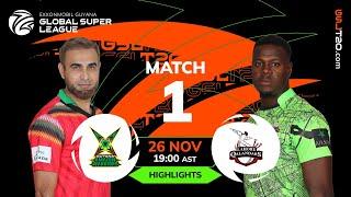 Highlights | Guyana Amazon Warriors vs Lahore Qalandars | GSL T20 2024