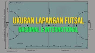 Ukuran Lapangan Futsal Standar | Panjang, Lebar Dll