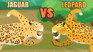 Leopard vs Jaguar | Savannah vs Jungle Animals [S1] | Animal Animation