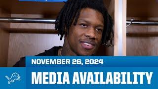 Detroit Lions players meet with the media | November 26, 2024