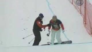 Downhill Snowboarding CRASH - Lindsey Jacobellis