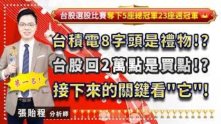 2024.08.08 【台積電8字頭是禮物!? 台股回2萬點是買點!? 接下來的關鍵看"它"!】張貽程分析師 外資超錢線