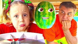 Nastya dan dongeng semangka untuk anak-anak