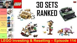 30 LEGO Sets Analyzed for LEGO INVESTING - Tier List - Star Wars, Pirates, Harry Potter