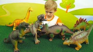 Битва Динозавров - Хищники против Травоядных - Видео для детей. Dinosaurs for Kids