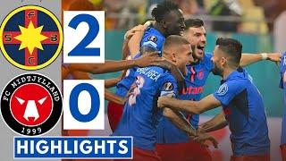 FCSB vs Midtjylland (2-0) | All Goals & Extended HIGHLIGHTS || UEFA Europa League!