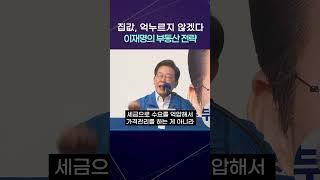 [자막] 이재명, 부동산 해법 직접 밝히다! 왜 세금 억제가 답이 아닌가?