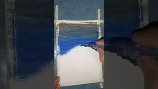 drawing with me the mountains in night #drawing #art #crayon #mountains