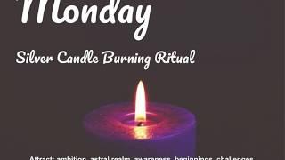 Candle Burning Ritual: Monday - White & Silver Candles, Meanings, Etc.