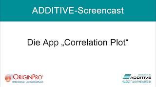 OriginLab OriginPro® 2020b: App "Correlation Plot"