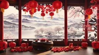 [Soothing] Chinese Lunar New Year AmbienceInk PaintingRefreshing & Joyful Music春节过年气氛背景音乐