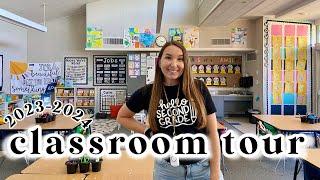 CLASSROOM TOUR || Organization, Set Up and Decor || 2nd Grade Classroom 2023-2024