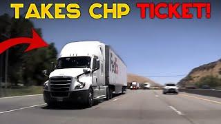 AMERICAN TRUCK DRIVERS DASH CAMERAS | Dump Truck T-Bone Minivan, Never Brake Check A SEMI Truck #206