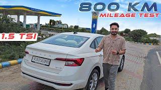 Skoda Slavia 1.5 TSI & Virtus GT : 800 KM Mileage Test | Poora tank khali kar diya