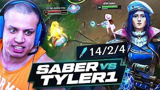 Saber Caitlyn vs Tyler 1 bot???