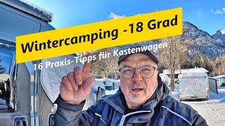 Wintercamping im Kastenwagen bei -18 Grad - 16 Tipps für's Gelingen