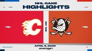 NHL Highlights | Flames vs. Ducks - April 9, 2025