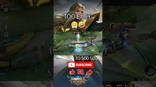 Epic 1 VS 4? or ez..  #mlbbtopcreation #mlbb #mobilelegends