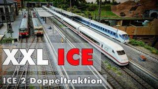 Is this XXL ICE Highspeed modeltrain too long for the station?