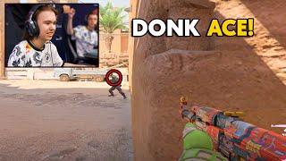 DONK Gets an Ace in FACEIT Match! AX1LE Amazing Ace! CS2 Highlights
