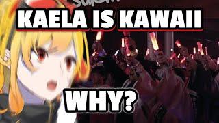 Kaela didn't expect crowd chanting "KAELA IS KAWAII" during her MC session