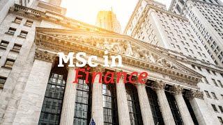 MSc in Finance: the right future for you