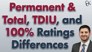 TDIU vs 100% vs Permanent and Total VA Rating: What's the Difference?