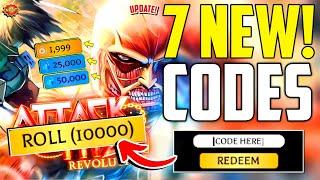 ️ACTIVE![CODE]️ ATTACK ON TITAN REVOLUTION ROBLOX CODES 2025 - ATTACK ON TITAN REVOLUTION CODES