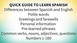 How to start learning Spanish