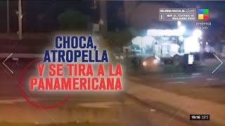 Chocó, atropelló y se tiró a la autopista Panamericana