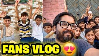 Fans ke sath maze ka vlog ️ | meet up with kids fans | village life