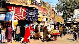 Peshawar City Tour  ||  Walking  in  Peshawar  City  Streets  4K